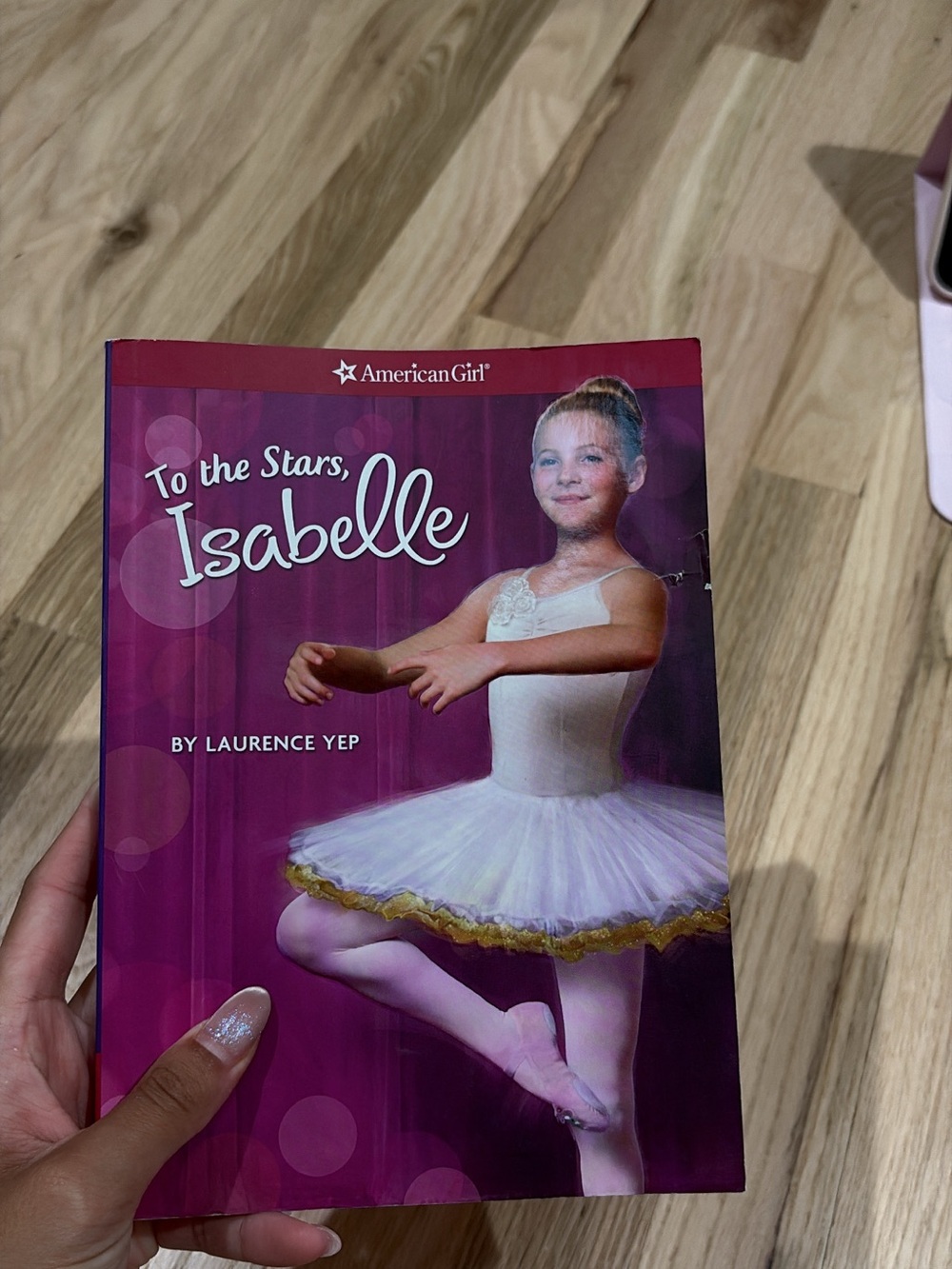 American Girl White Ballet Tutu Dress with Gold Trim
